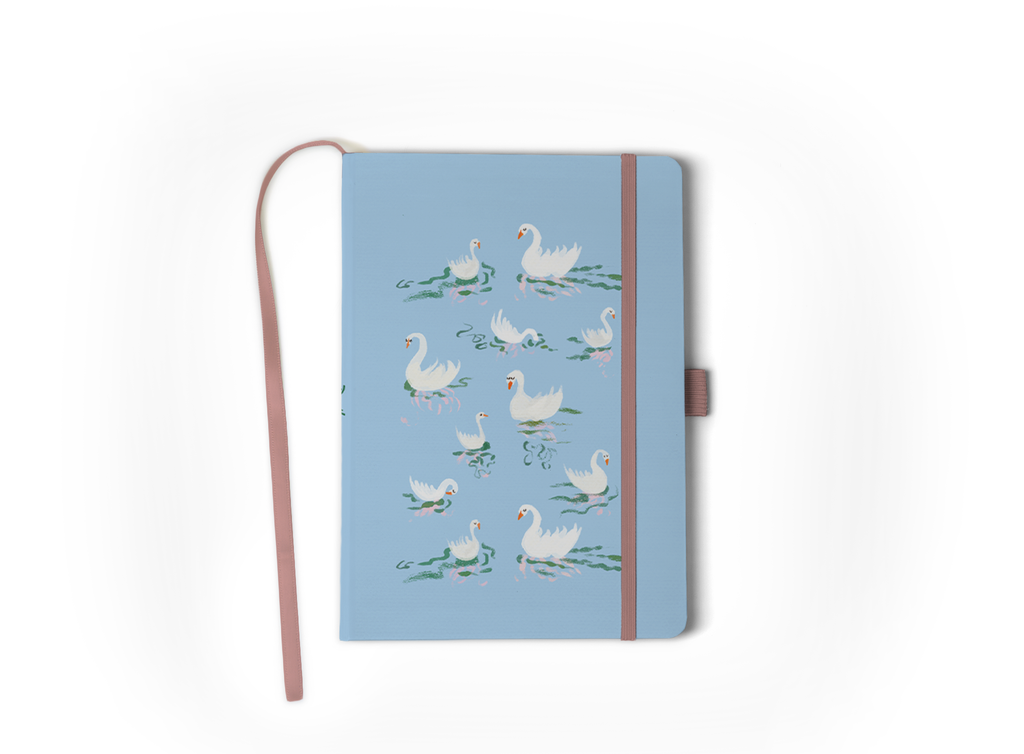 Swans Hardbound Layflat Notebook Journal HBLFE2604L