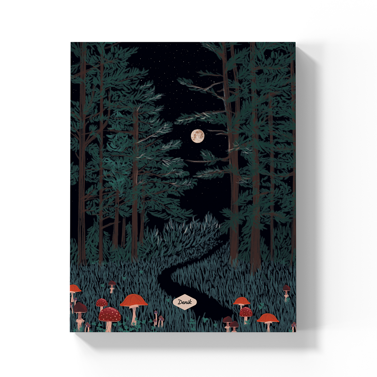 Moonrise Forest Medium Layflat Notebook Mixed Media LFM1346M